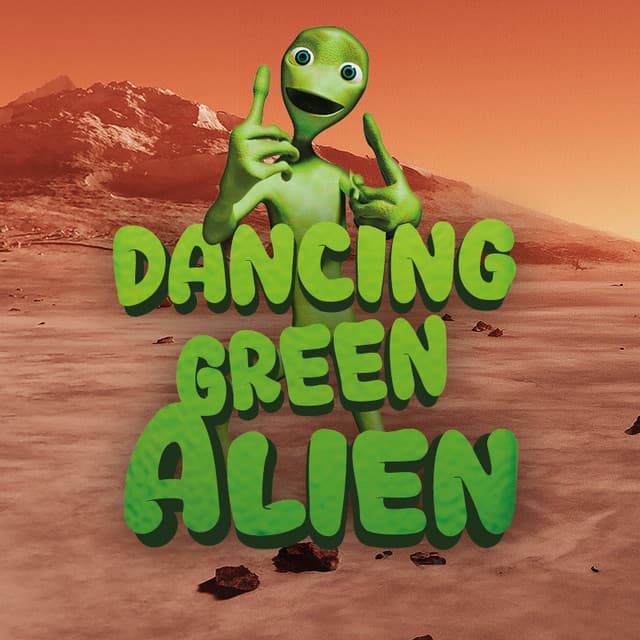 Dancing Green Alien